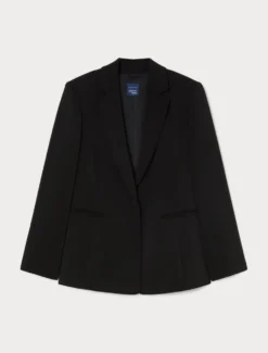 Giacca blazer in cady - NERO