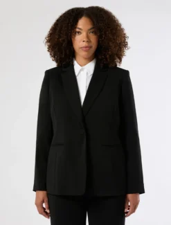 Giacca blazer in cady - NERO