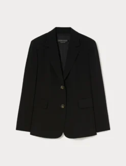 Giacca blazer in cady - NERO