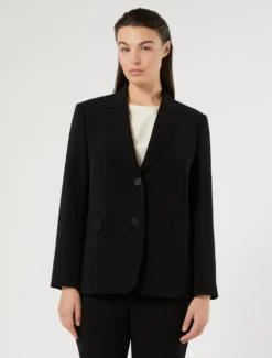 Giacca blazer in cady - NERO