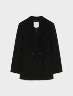 Giacca blazer in cady - NERO