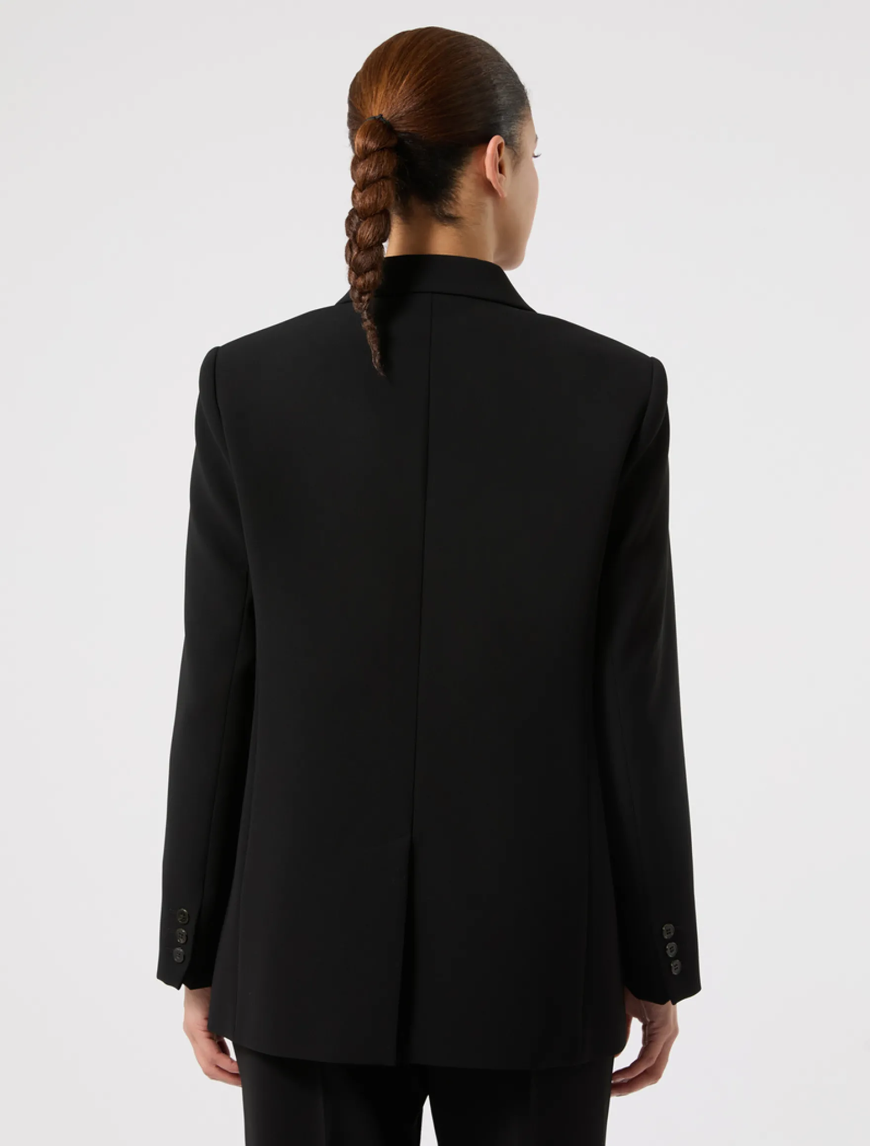 Giacca blazer in cady - NERO