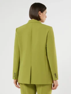 Giacca blazer in cady - VERDE OLIVA