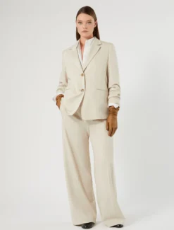 Giacca blazer in jersey - GHIACCIO