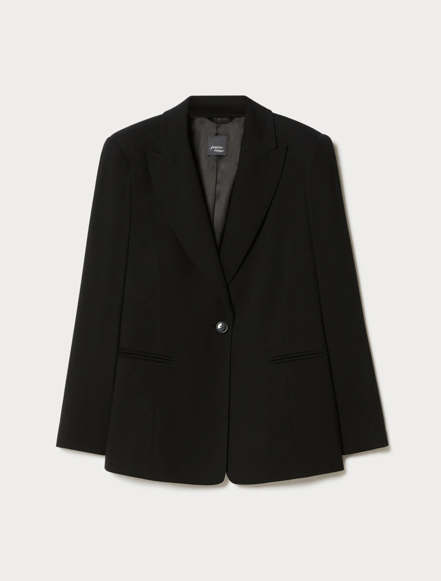 Giacca blazer in jersey - NERO