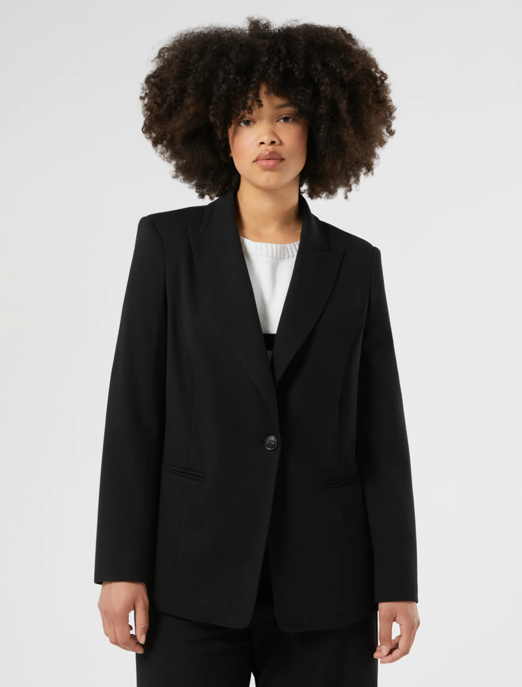 Giacca blazer in jersey - NERO