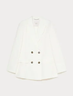 Giacca blazer in lino - BIANCO