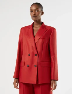 Giacca blazer in lino - CILIEGIA