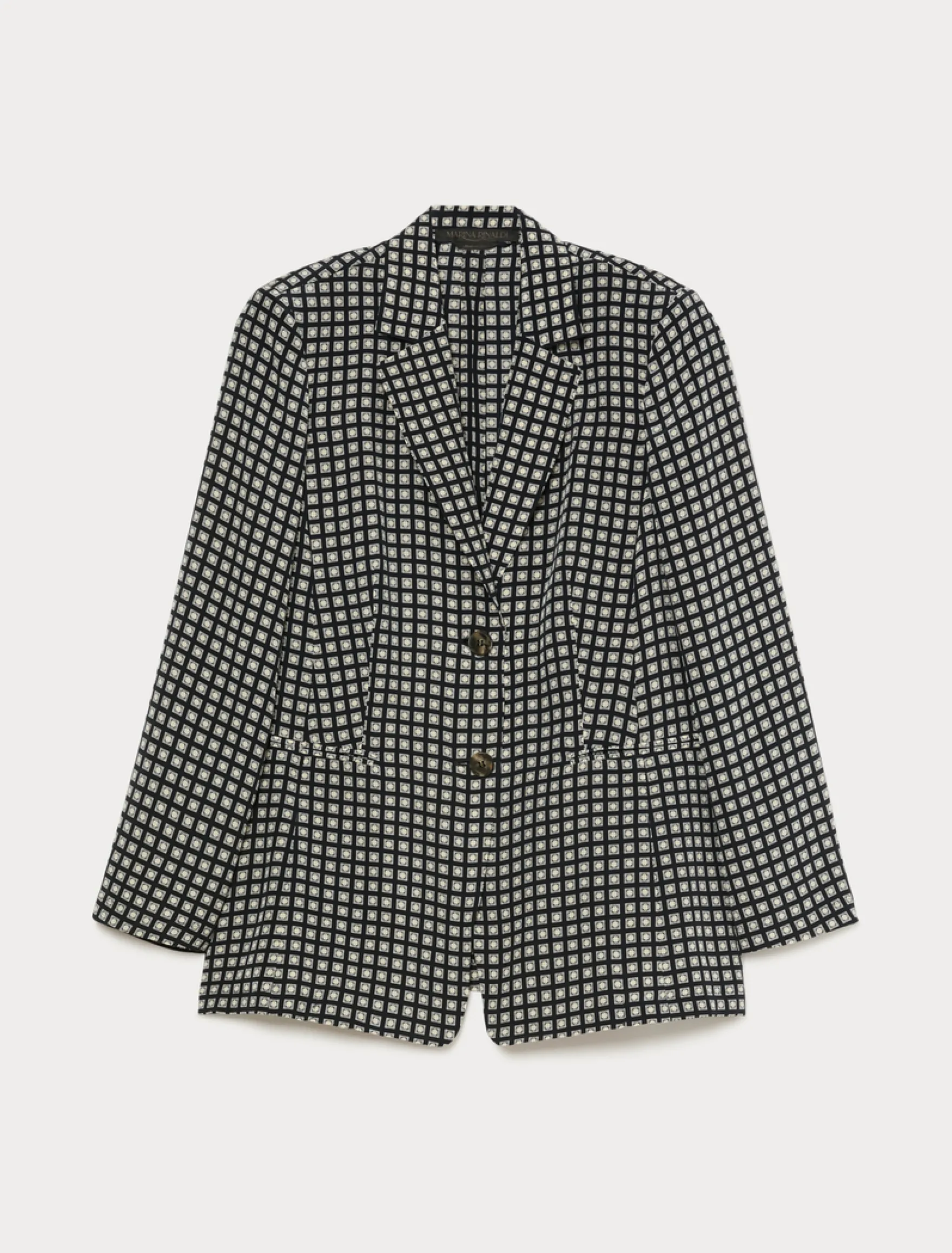 Giacca blazer in seta - BLU NOTTE