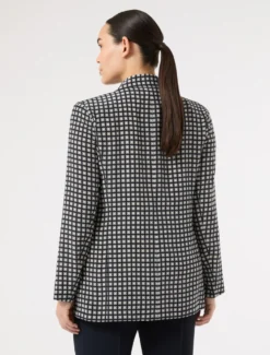 Giacca blazer in seta - BLU NOTTE