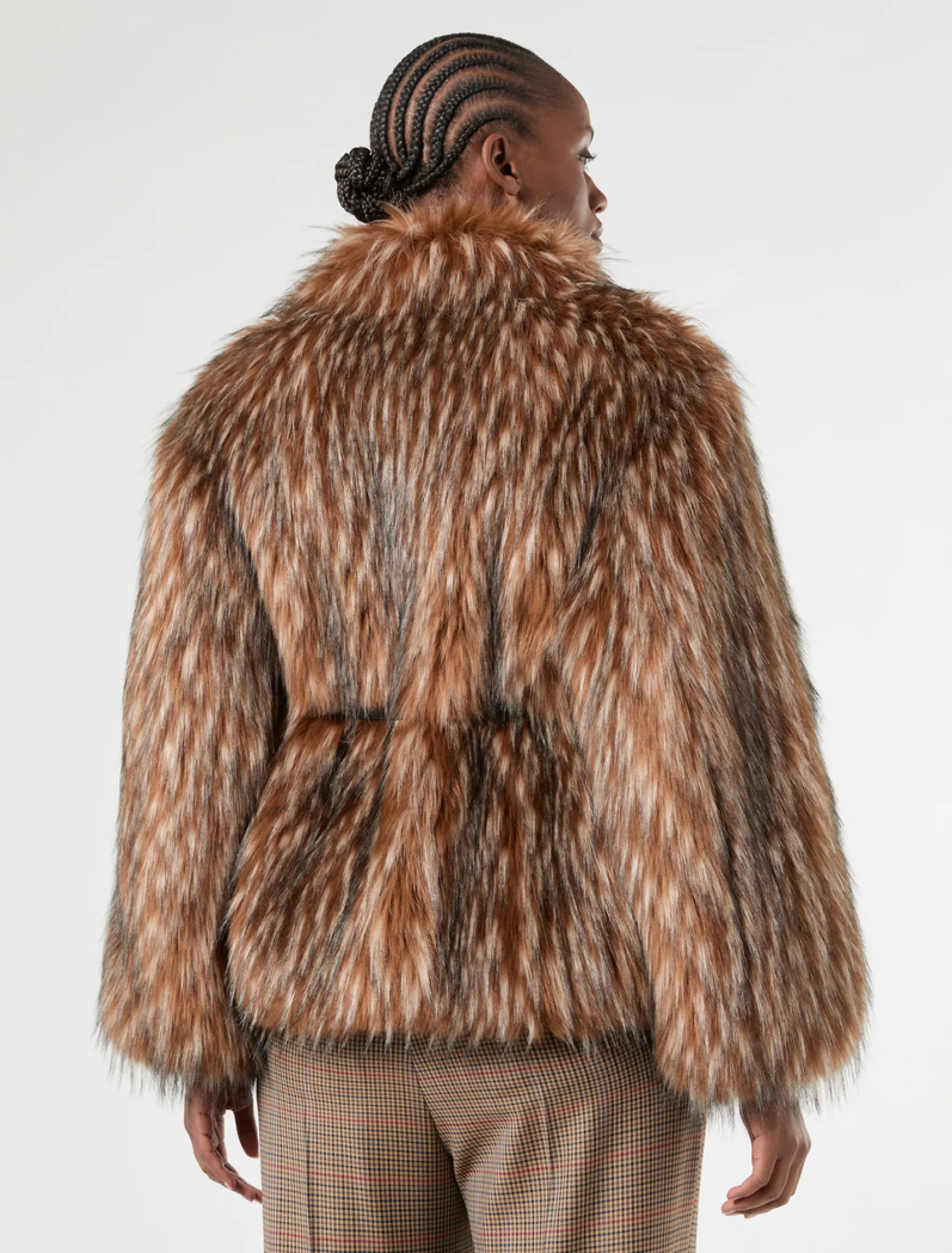 Giacca dalla texture soffice - CAMMELLO