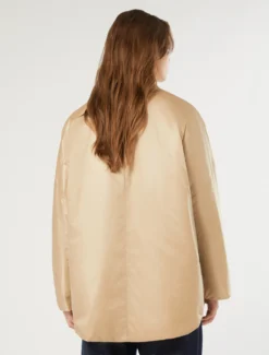 Giacca imbottita in tela di nylon - BEIGE