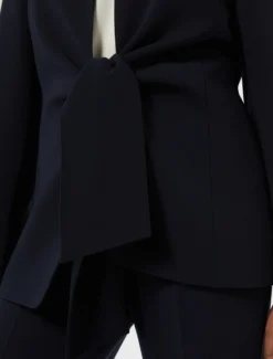 Giacca in cady con nodo - BLU NOTTE