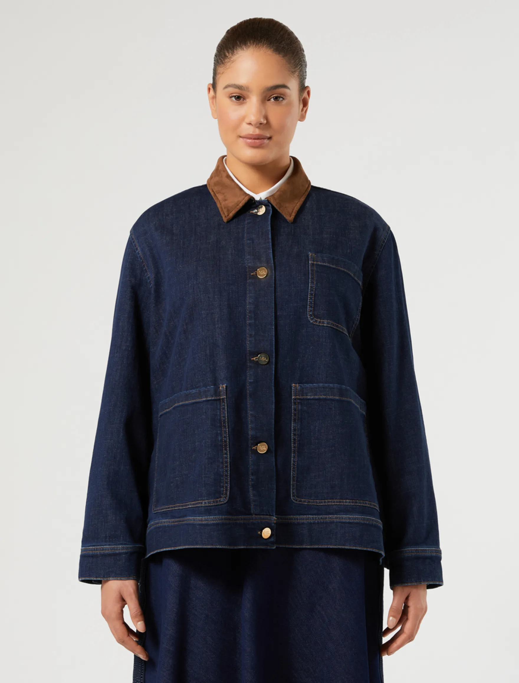 Giacca in denim - BLU NOTTE