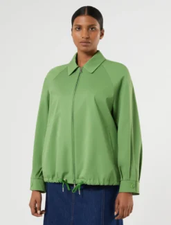 Giacca in gabardina stretch - VERDE