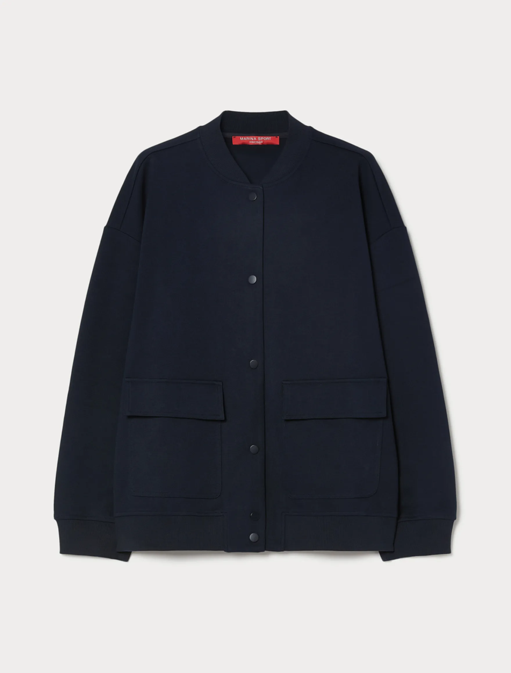 Giacca in jersey double - BLU