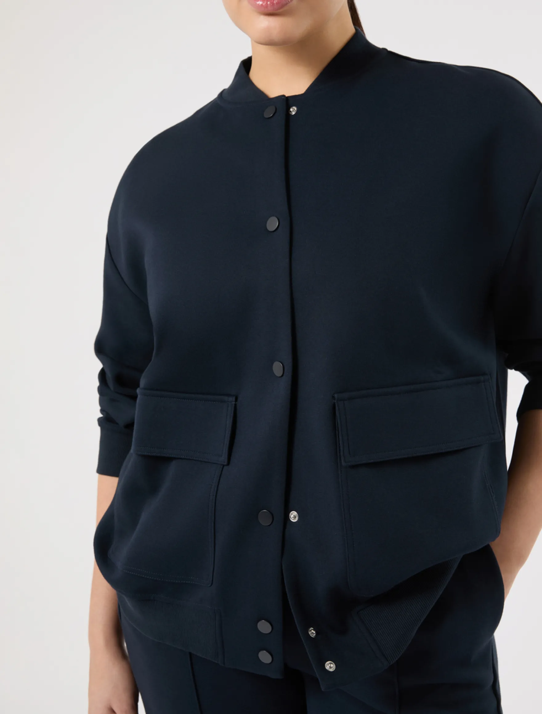 Giacca in jersey double - BLU