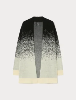 Giacca in maglia jacquard - NERO