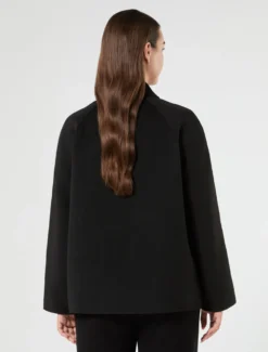 Giaccone in panno double - NERO