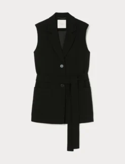 Gilet in cady - NERO