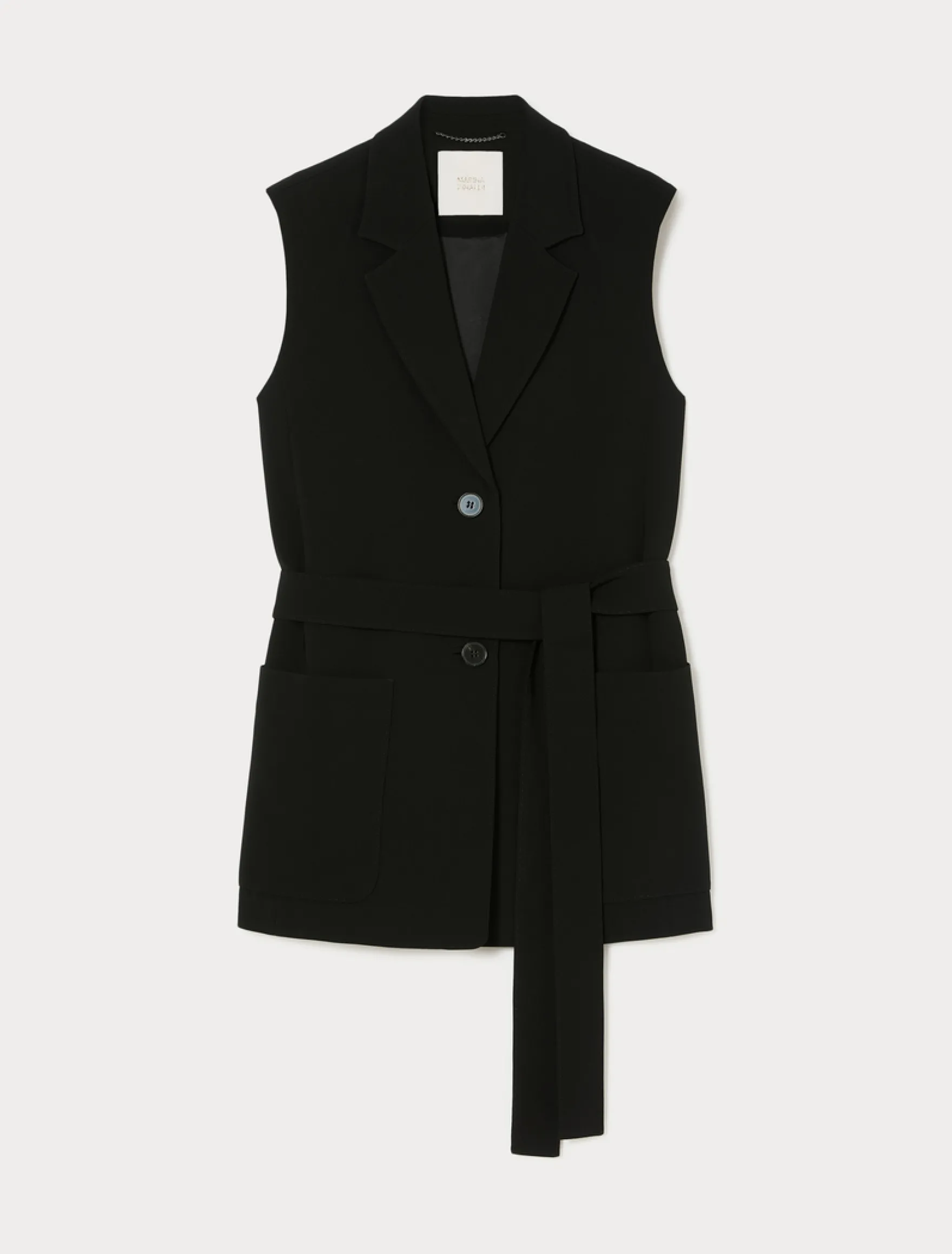 Gilet in cady - NERO