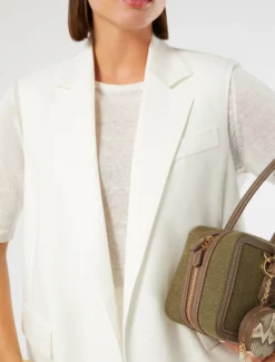 Gilet in lino - BIANCO