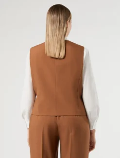 Gilet in stuoia mélange - CUOIO