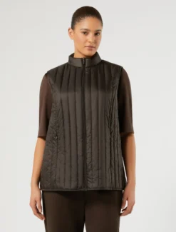 Gilet trapuntato - MARRONE SCURO