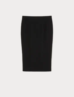 Gonna in cady triacetato - NERO