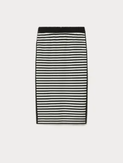 Gonna in jersey - BIANCO NERO