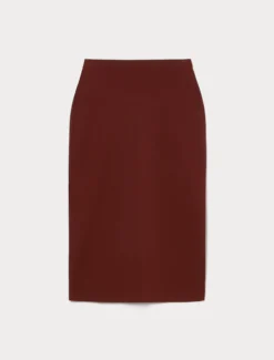Gonna in maglia di viscosa - BORDEAUX