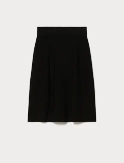 Gonna in maglia di viscosa - NERO