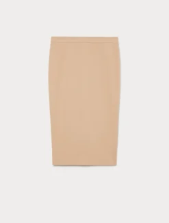 Gonna in scuba crêpe stretch - CAMMELLO