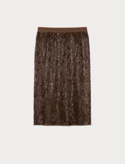 Gonna in tulle con paillettes - CACAO