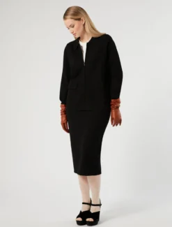 Gonna in viscosa stretch - NERO