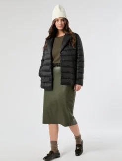 Imbottito in tela di nylon antigoccia - NERO