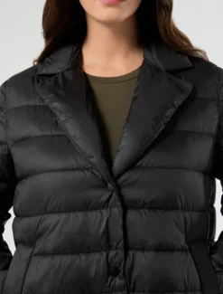 Imbottito in tela di nylon antigoccia - NERO