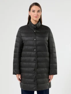 Imbottito in tela di nylon antigoccia - NERO