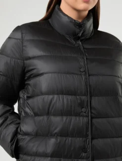 Imbottito in tela di nylon antigoccia - NERO