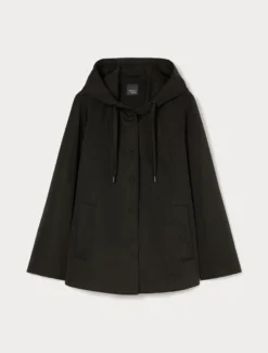 Imbottito in twill antigoccia - NERO