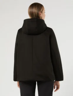 Imbottito in twill antigoccia - NERO