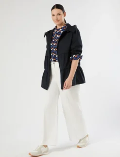 Impermeabile in microtwill antigoccia - BLU NOTTE