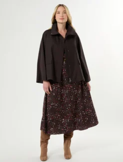Impermeabile in twill antigoccia - MARRONE