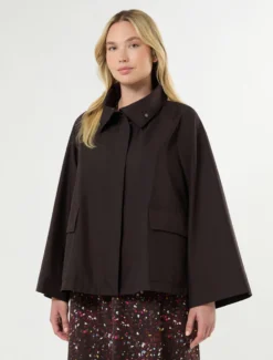 Impermeabile in twill antigoccia - MARRONE