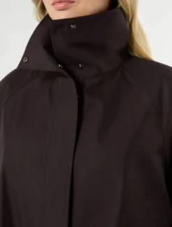Impermeabile in twill antigoccia - MARRONE