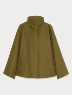 Impermeabile in twill antigoccia - VERDE KAKI