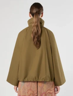Impermeabile in twill antigoccia - VERDE KAKI