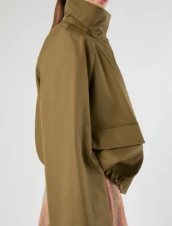 Impermeabile in twill antigoccia - VERDE KAKI