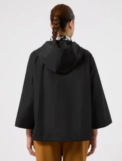 Impermeabile in twill di misto cotone - NERO