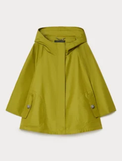Impermeabile in twill di misto cotone - VERDE OLIVA